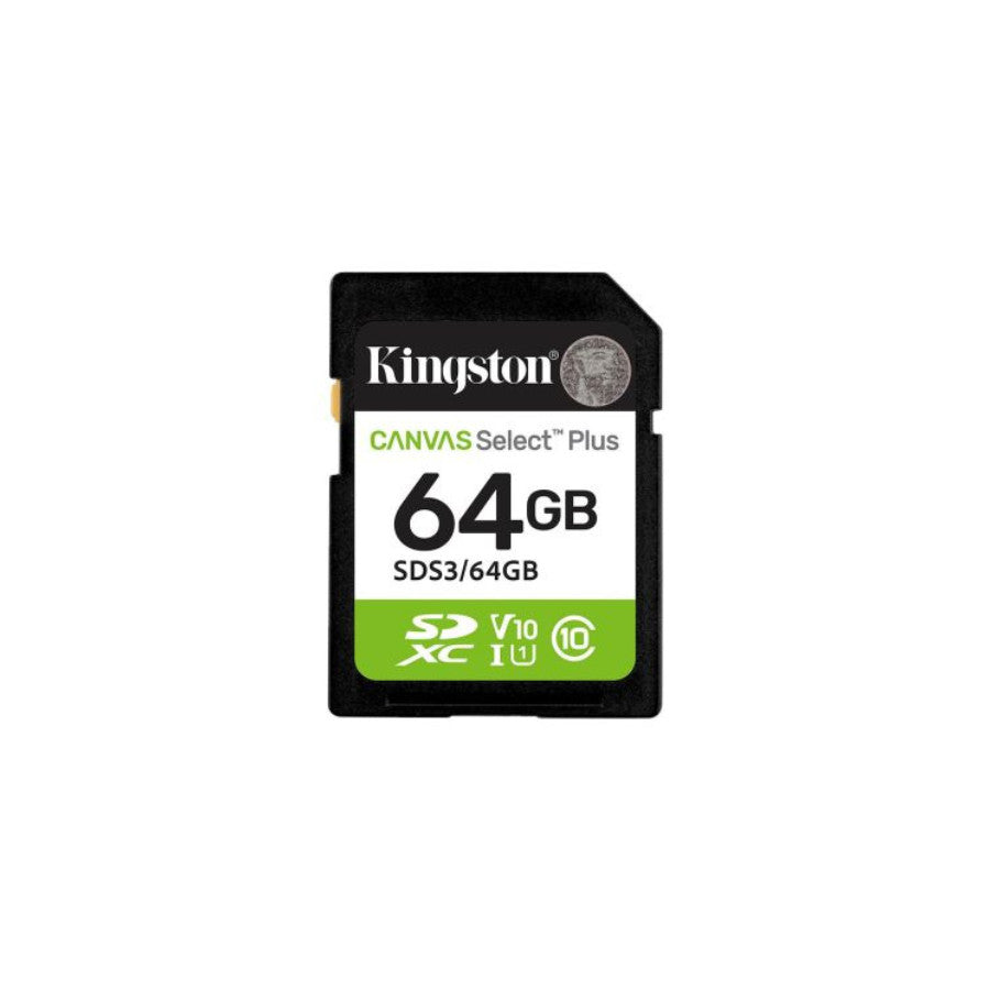 Memorijska SD Katica Kingston 64GB Canvas Select Plus 100MBs