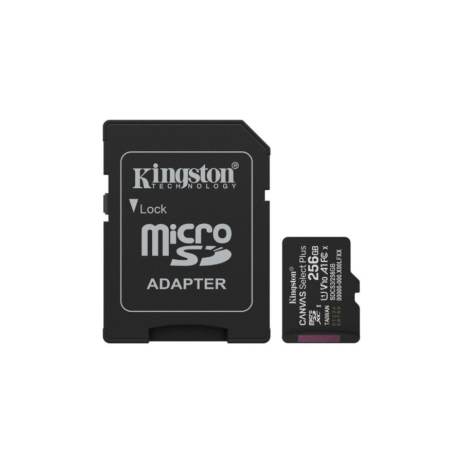 Kingston memorijska kartica microSD 256GB Canvas Select Plus