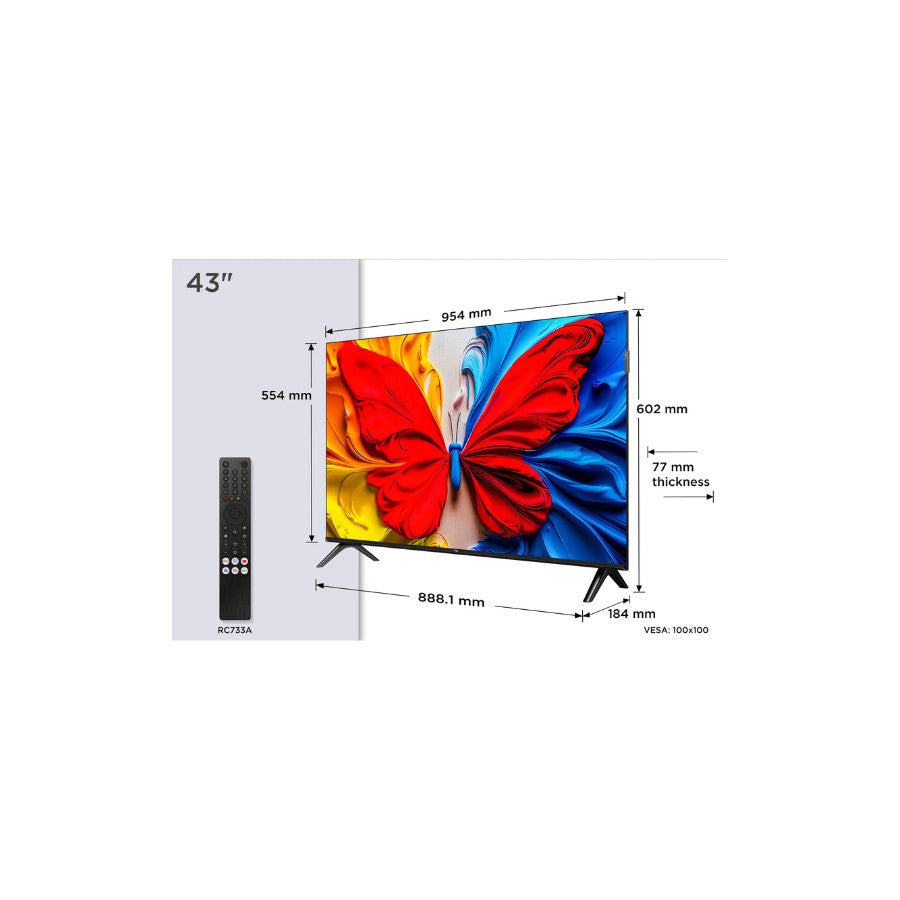 TCL 43" 43S5K QLED FHD