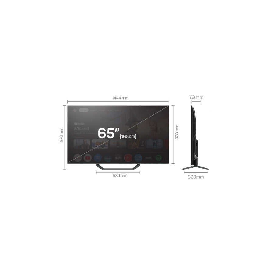TESLA SMART Televizor QLED 65" Q65E655GUS Google TV 4K + GRATIS NOSAČ