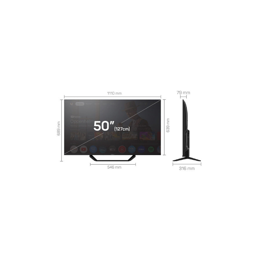 TESLA Televizor 50" 50E655BUS Google TV 4K UHD + GRATIS NOSAČ