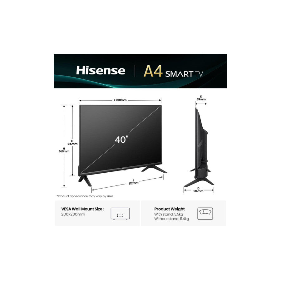 Hisense Smart televizor 40A4Q 40" Vidaa TV