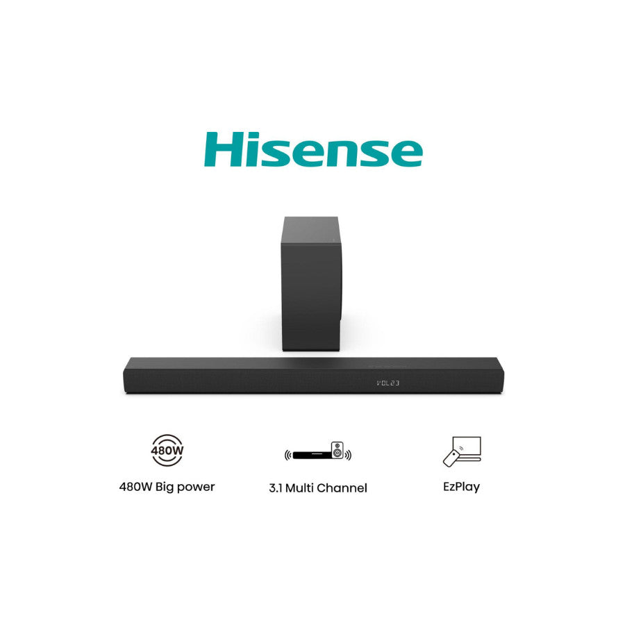 Hisense Soundbar HS3100 3.1 480W Dolby Audio