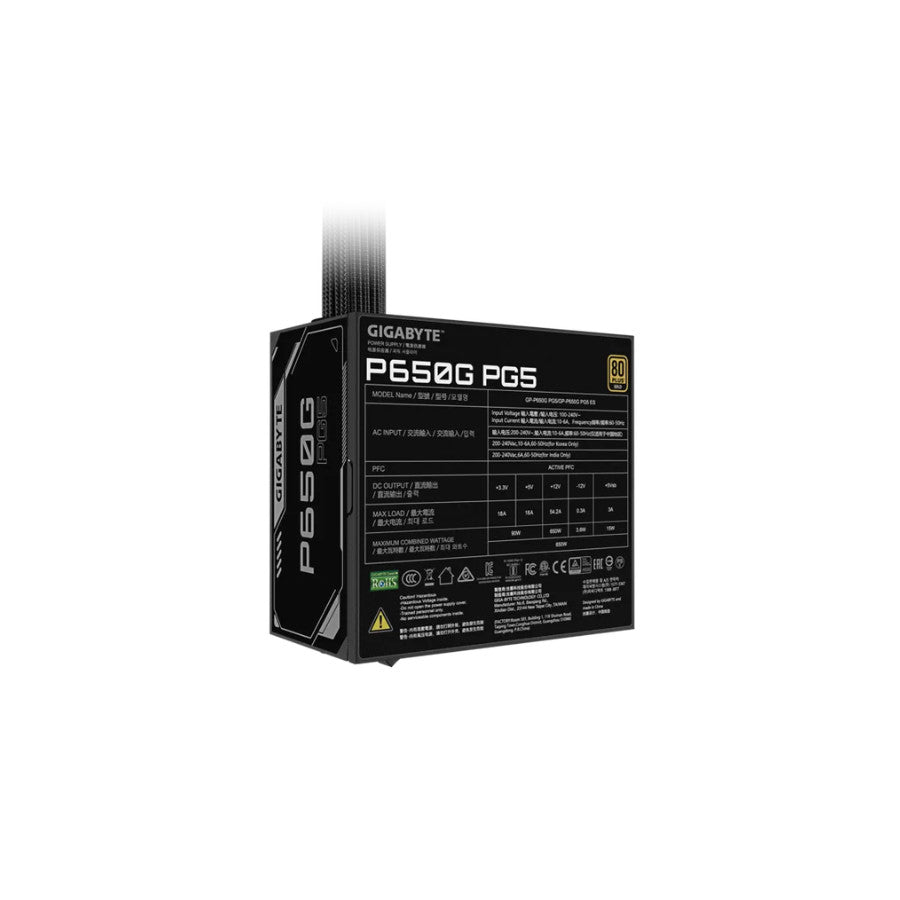 Gigabyte napajanje napojna GP-P650G PG5 650W 80+ GOLD
