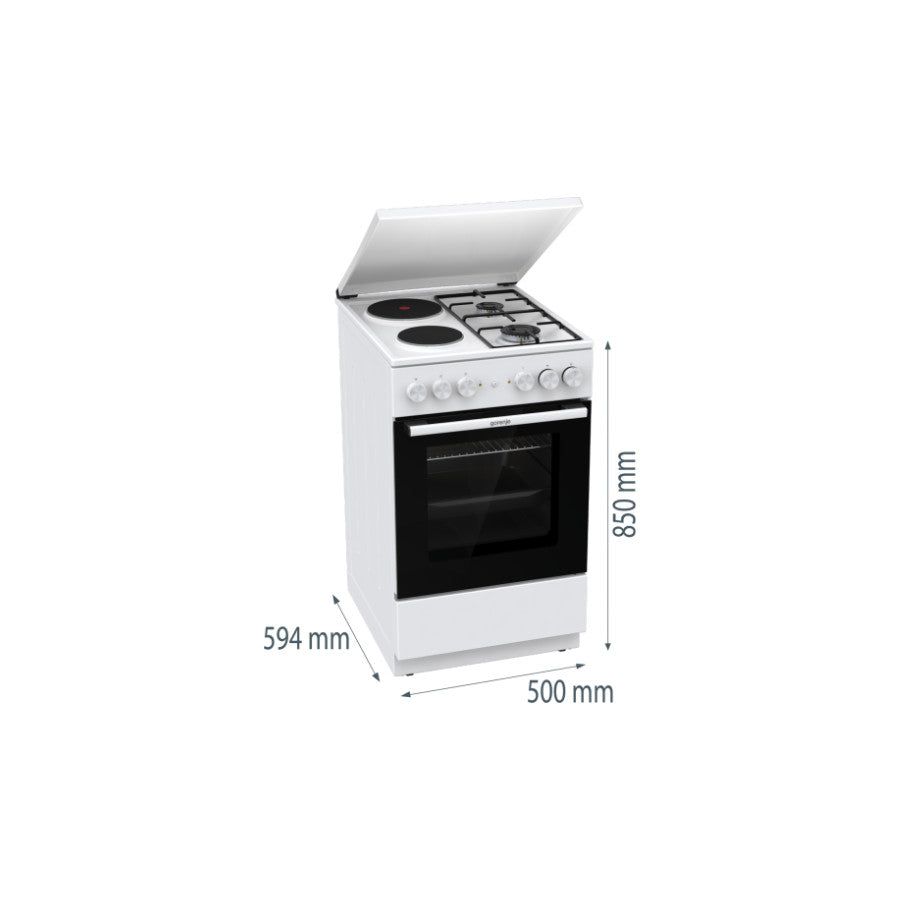 GORENJE kombinovani štednjak šporet GK5A12WG Plin struja