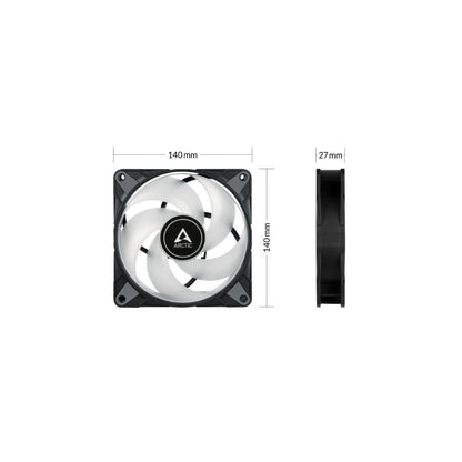 Arctic P14 Pro PST 140 mm Reverse PWM ARGB cooler za kuciste