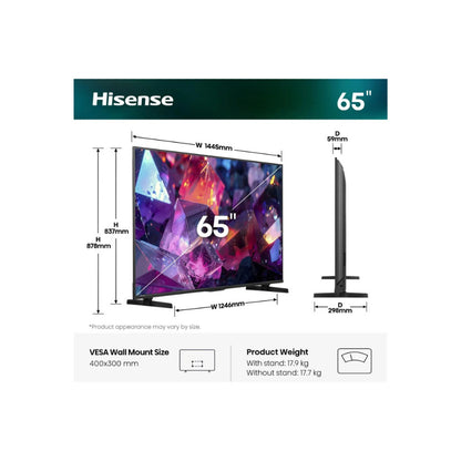 Hisense Smart QLED televizor 65E7S PRO 144Hz 65" 4K UHD 5GOD Gar.