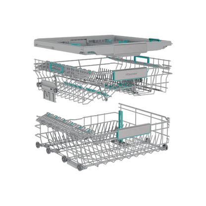 Hisense ugradbena sudomašina HV693A65AD 60cm Tri ladice