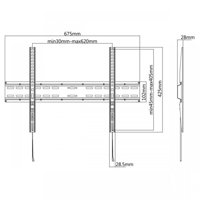 Nosač/Stalak za TV SBOX PLB-2546F 37" do 70"