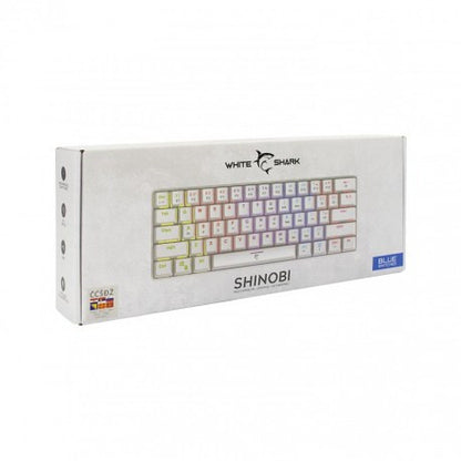 White Shark SHINOBI Bijela Tastatura / plavi sw.